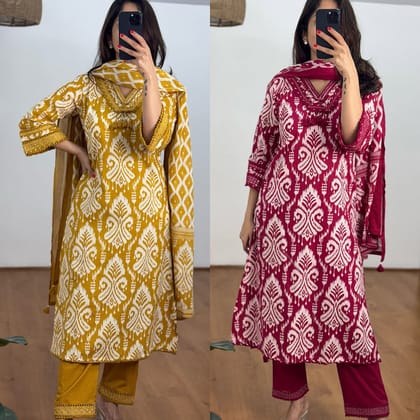 Printed Zig Zag Outfit-S / Pink