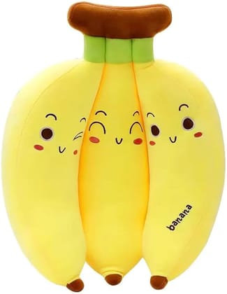 BachchaParty.in Banana Bunch Soft Toy – Super Soft & Adorable Plush Toy-Yellow / 35 cm