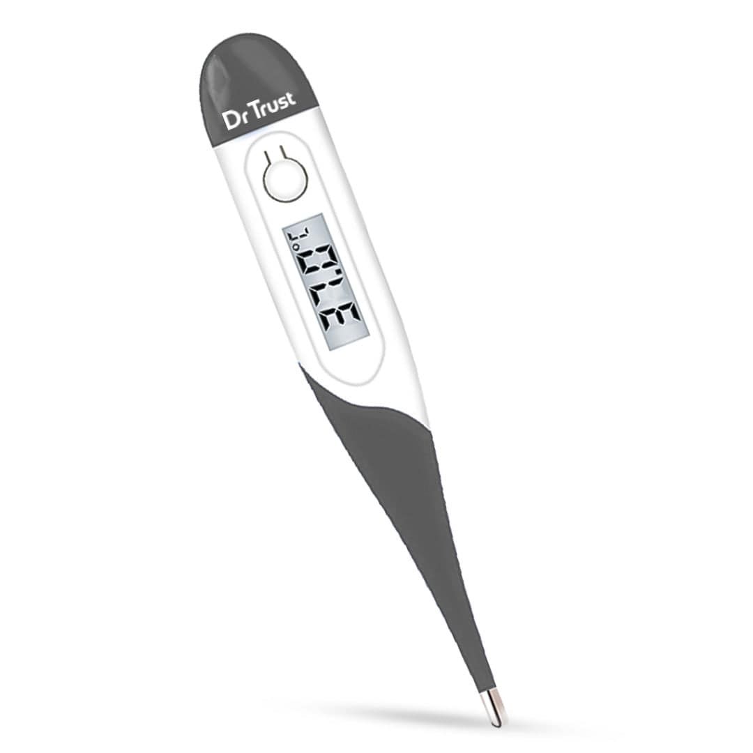 Dr Trust USA Flexible Tip Thermometer 616, Waterproof Digital Body Fever Check Machine for Babies, Kids & Adults Temperature Testing, Oral, Rectal & Underarm Use