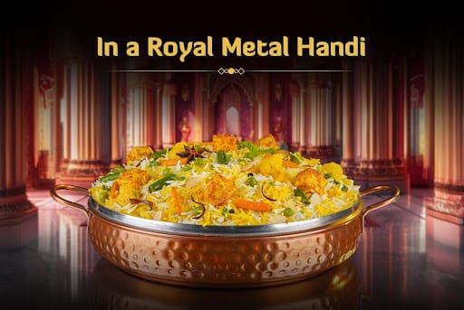 Paneer Subz Biryani (Paneer Dum And Veg Biryani - Serves 4-5)