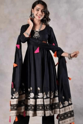 Anarkali Tassles Set-S
