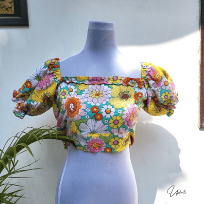 Floral Crop Top-XXS