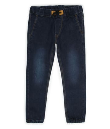 Urbano Juniors Boy's Dark Blue Slim Fit Stretchable Jogger Jeans - None