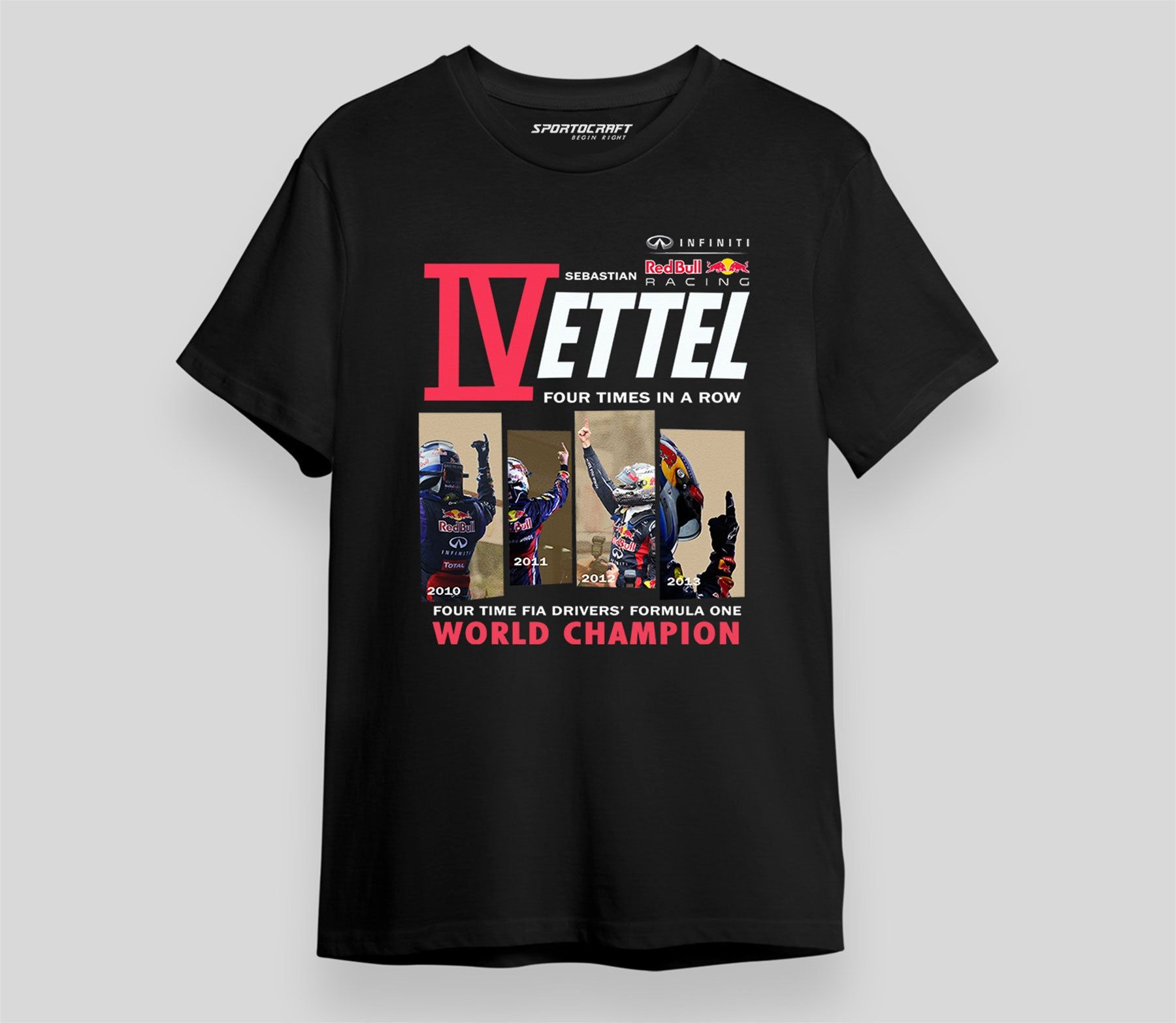 Vettel Redbull T-shirt-Black / S