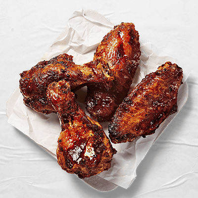 BBQ Baked Chicken Wings 4pc