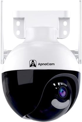 ApnaCam CCTV Camera PTZ Outdoor Wireless | 360° Pan & Tilt | Two-Way Audio | Motion Alert | Color Night Vision | SD Card Support