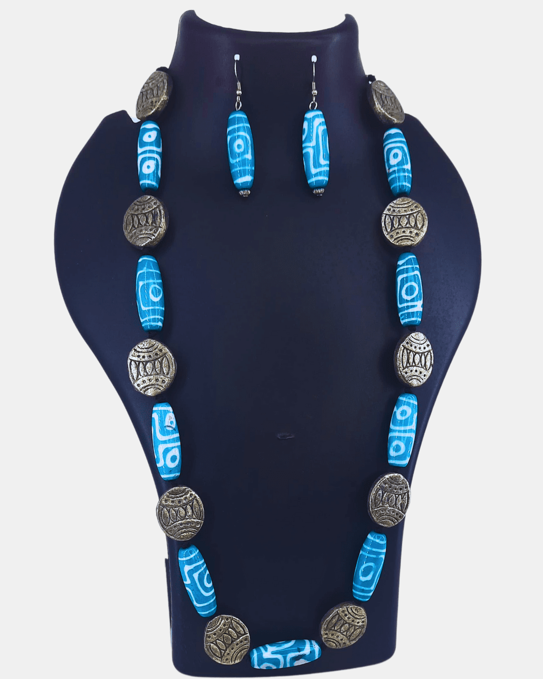 Bds Necklace-Sky