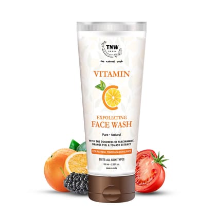 Vitamin C Exfoliating Face Wash - Paraben/Sulphate-Free.-100ml
