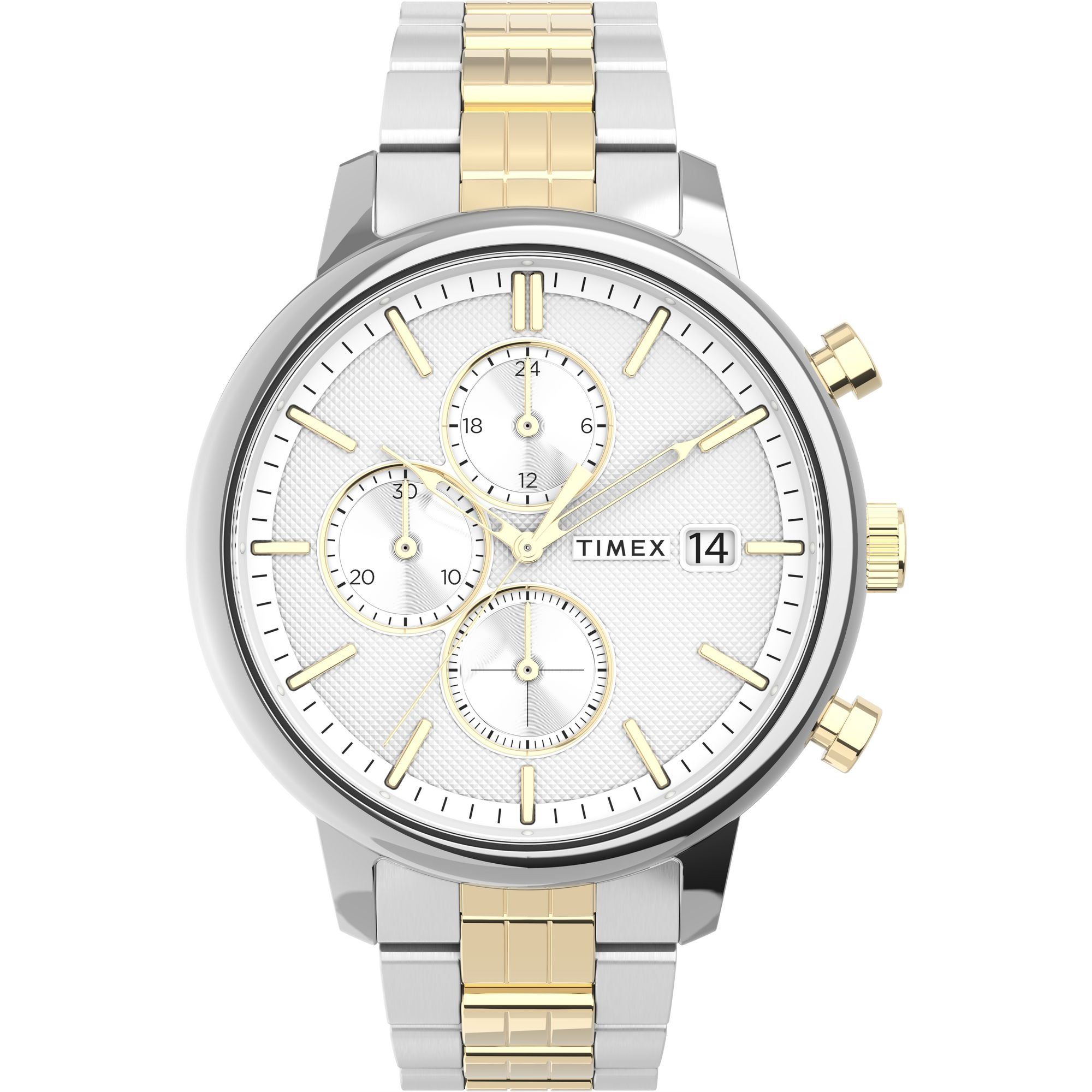 Timex Silver-Tone Dial Analog Men Watch - TW2V01800-Silver