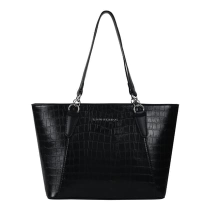Avril Exquisite Tote Bag-26X11X20cm / Black