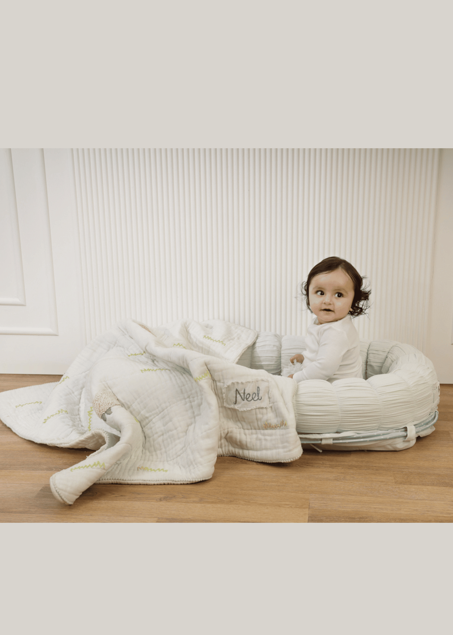 The Cloud - Aqua Sleep Nest + Counting Sheep Blanket