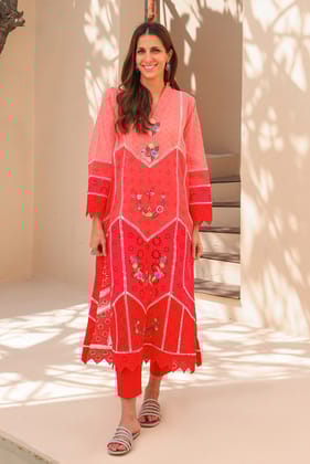 ZONA SHAHAM MAIA EID EDIT - WATERMELON HUE-XS