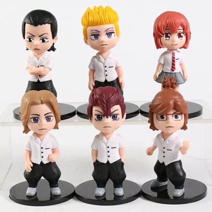 Tokyo Revengers School Uniform Chibi Figures Set