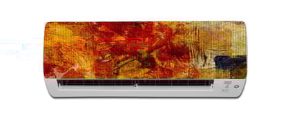 DreamKraft Abstract Design Colorful AC Sticker (Multicolor PVC Vinyl, 30cm X 91cm)