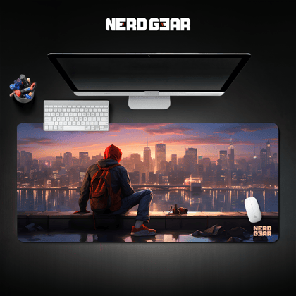 Miles Morales Cityscape NerdMat-28 x 60 cm