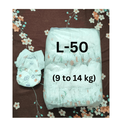 Baby Diaper - Pack of 50 | Premium Quality | Leak-proof Protection