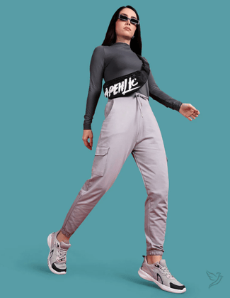 Mid Raise Jogger - Melange-S / Melange