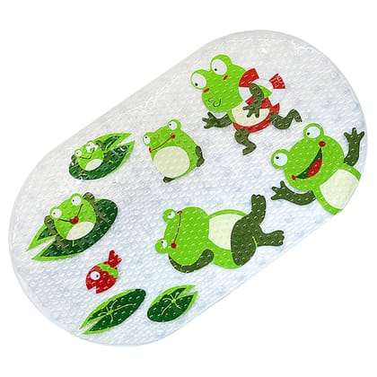 Non Slip Bath Mat, Cartoon Shower Mat-Frog