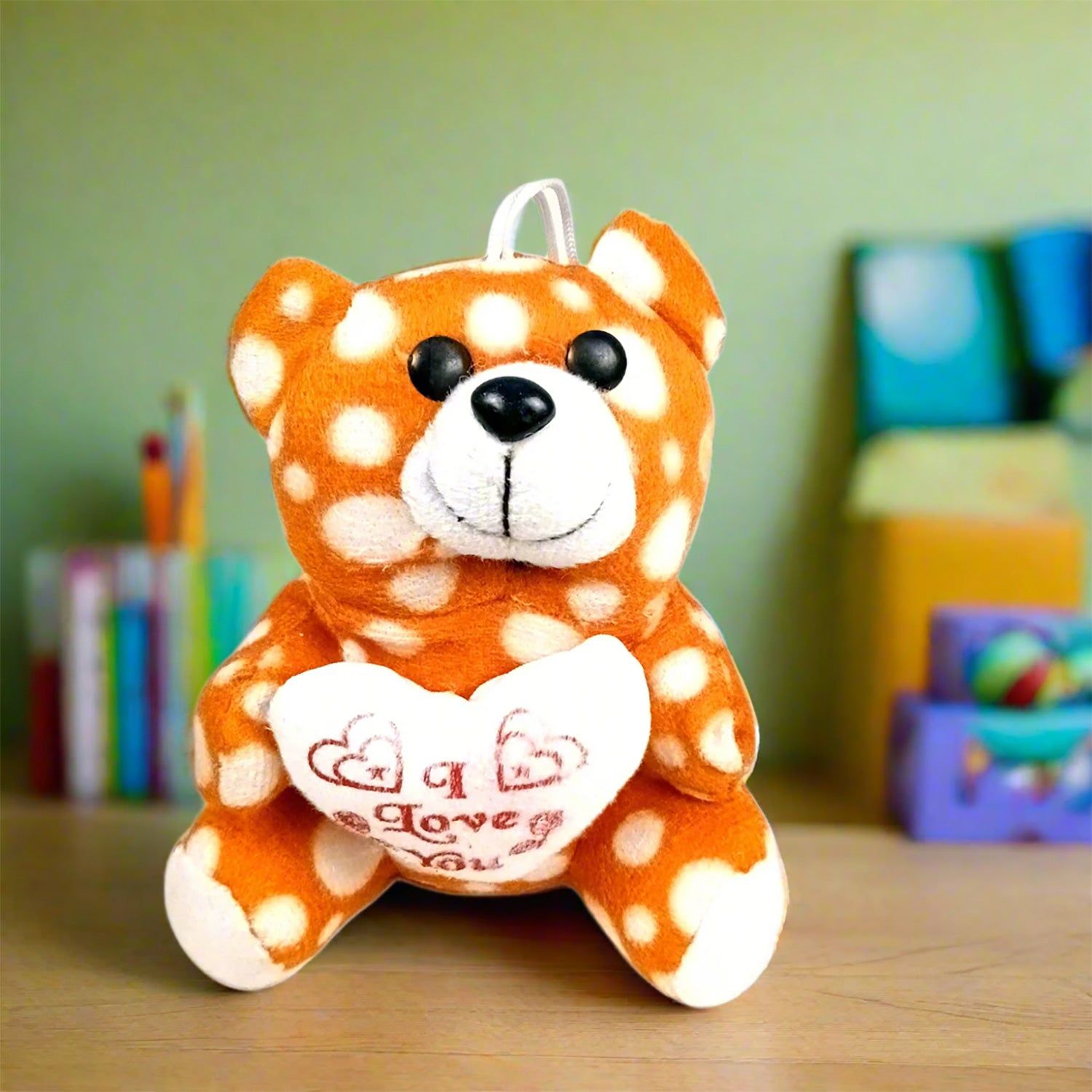 Teddy Bear Soft Toy | Hanging Plush Toys | Cute Stuffed Animal for Car Dashboard - for Kids, Babies, Boys, Girls, Friends, Gifts, Birthday, Friendship Day (Brown)
