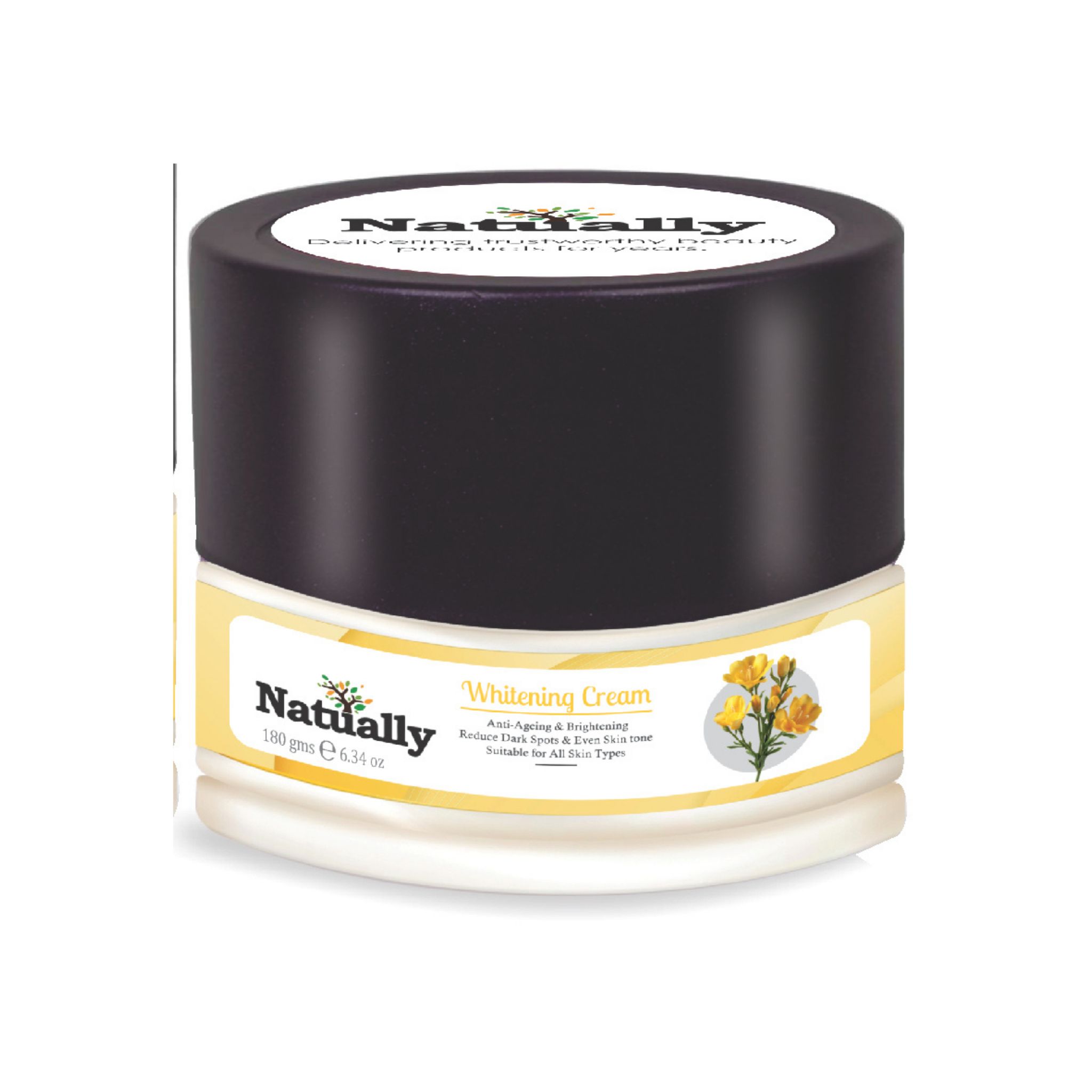 Natually Whitening Cream | Anti-Ageing & Brightening Reduce Dark Spots & Even Skin Tone| 180g