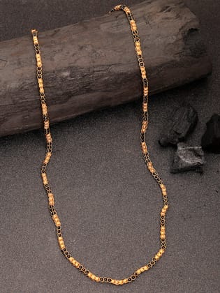 NVR Women's Gold-Plated Artificial Beads Chain-Onesize / Gold / Alloy