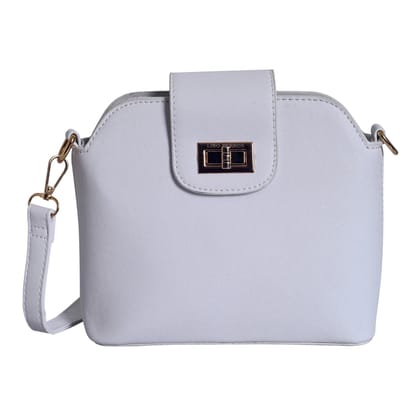 Avril Habit Sling Bag-19X9X16CM / White