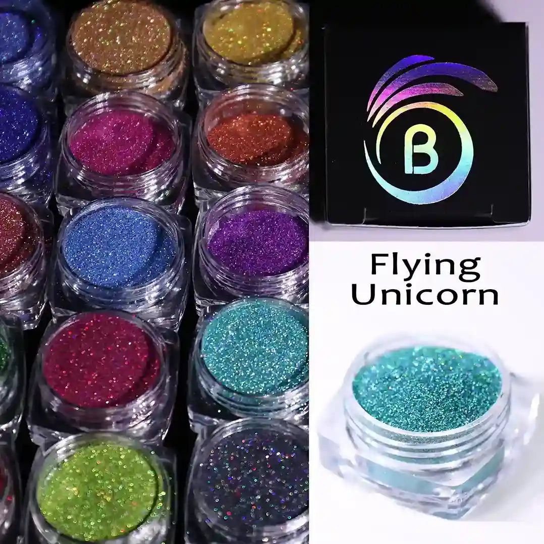 GLITTER EYE SHADOW & NAIL POWDER-Sapphire Blue