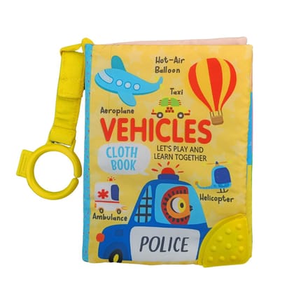 Vehicles Cloth Book for Age 0-2 Years