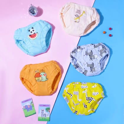 Snugkins Baby Briefs Pack of 10 Tiny Tushies SIZE-1-9-12 Months / 5