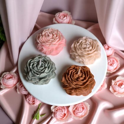 Pack of 4 Peony Candle-Vanilla Jasmine