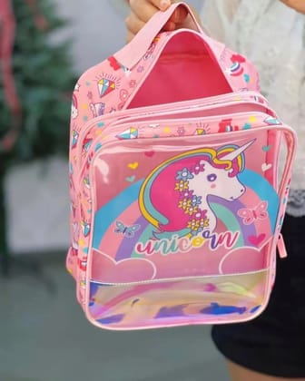 Premium Quality Shoe Bag: Stylish Protection for Your Footwear-Pink Unicorn