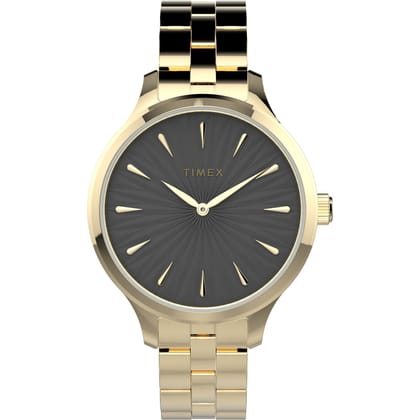 Timex Black Dial Analog Women Watch - TW2V06200-Black
