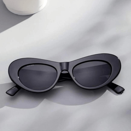 First Lens Oval Shape Sunglasses 008-Black