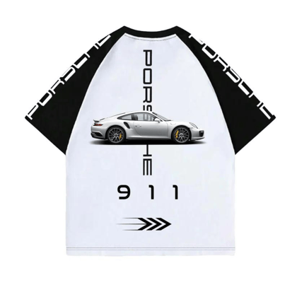 Porsche 911 V2 Raglan Oversized T-shirt-S