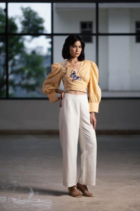 Fluttering Marigold Blouse-S