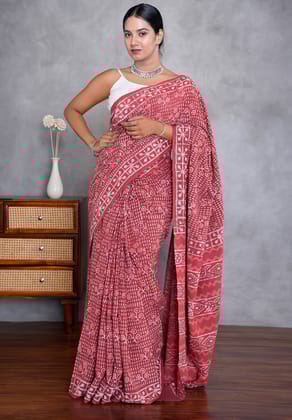 Jaipur Hand Block Print Saree