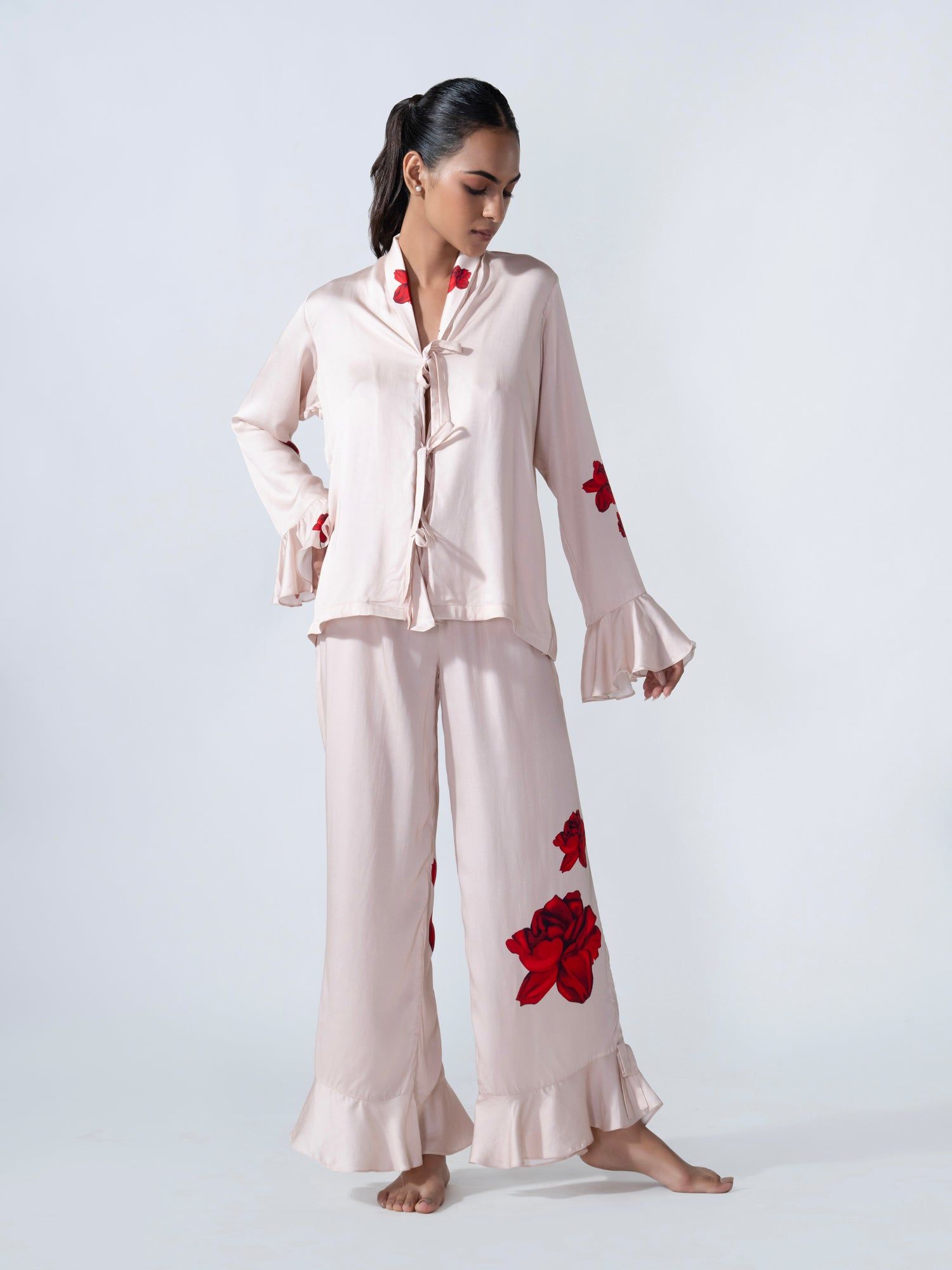 Rose Sorbet Ruffle PJ Set-XS / XS