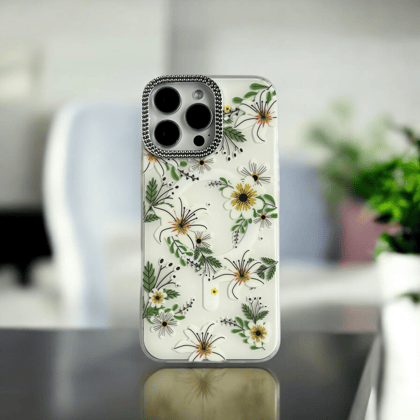 Elegant Floral Bliss Case- Sunflower Serenade Design-iPhone 15 Plus
