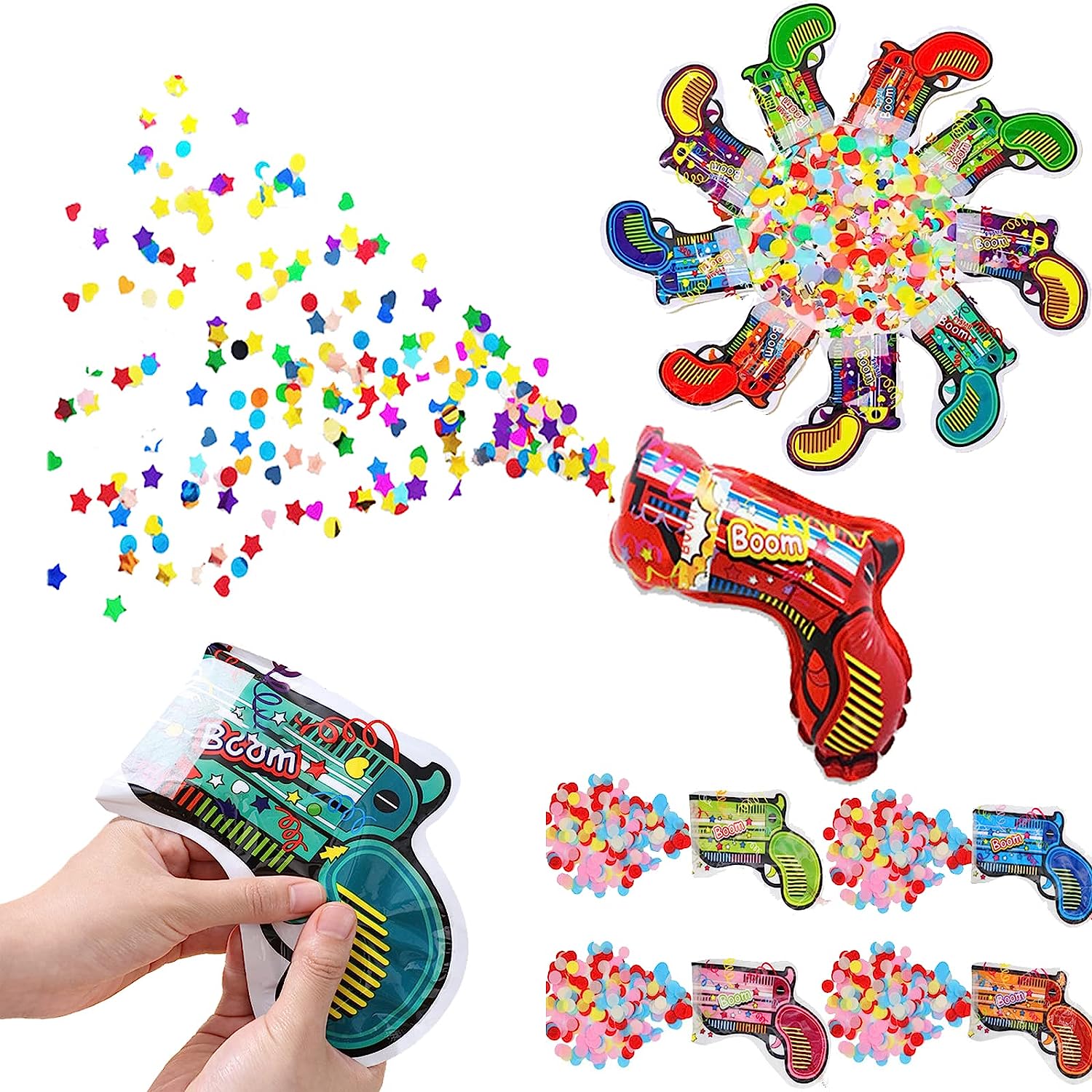 Wanna Party Gun ShaPed Handy Party PoPPer - 6PC