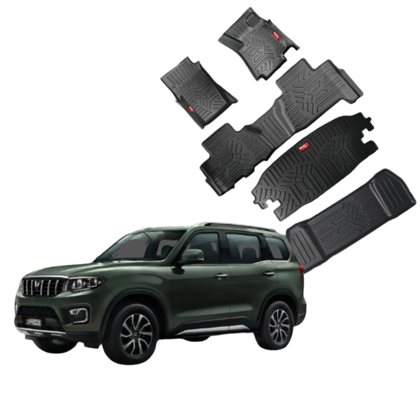 GFX Style Pruvu Premium Tru Fit mats for Mahindra Scorpio-N-with Dicky Mat / Manual