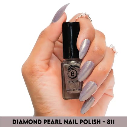 DIAMOND GLITTER NAIL POLISH-Rust Rose