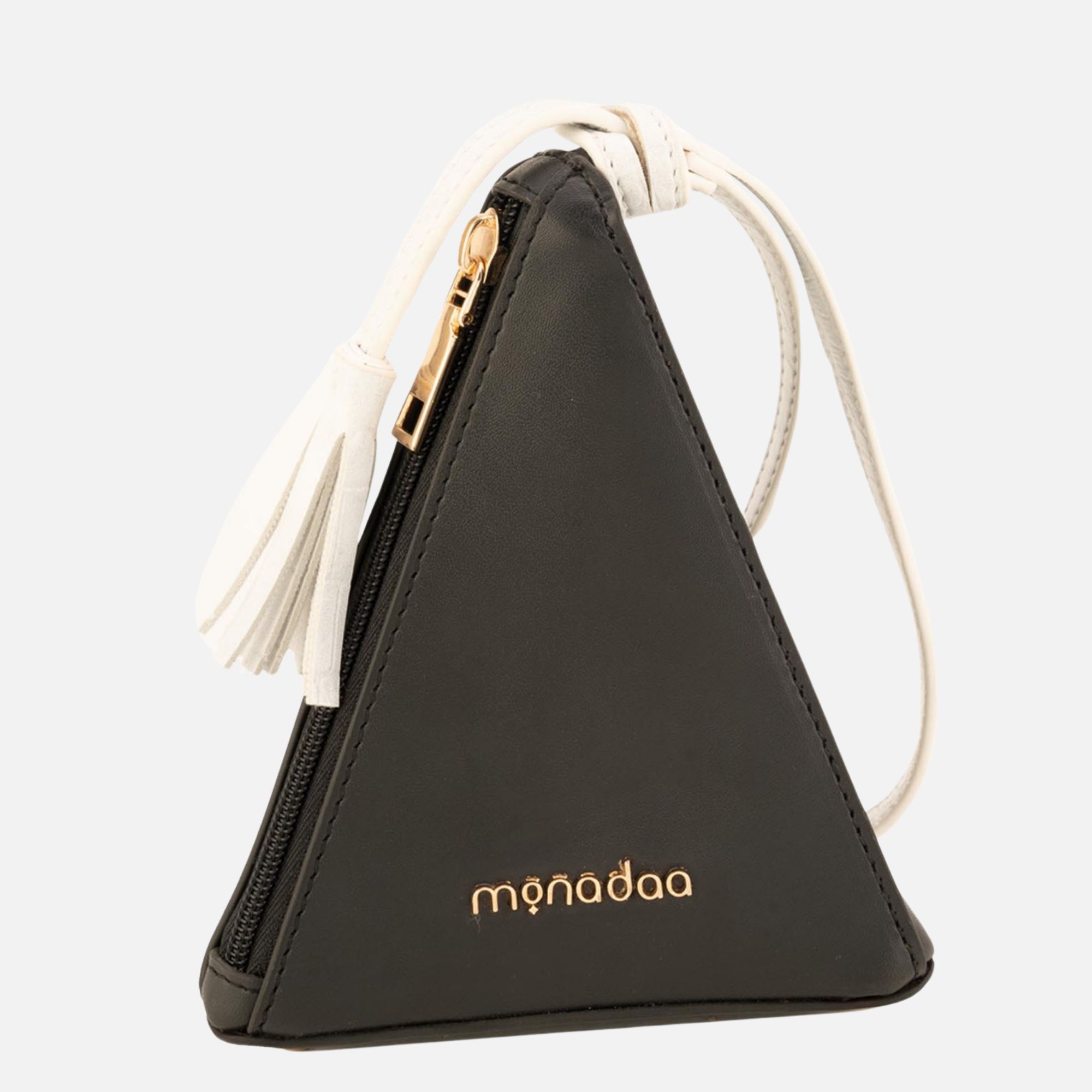 Black Fleur Traingular Bag
