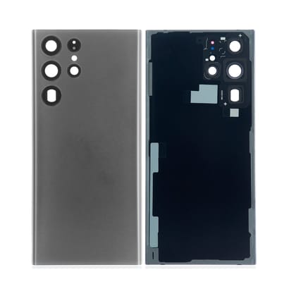 Back Glass Panel with Camera Lens for Samsung Galaxy S22 Ultra Graphite
