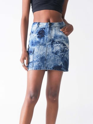 ESEN DENIM SKIRT-XS