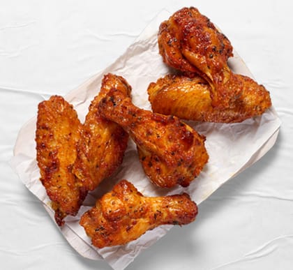Spicy Baked Chicken Wings 6pc