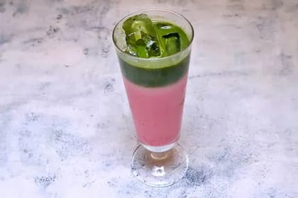 Strawberry Matcha Iced Latte