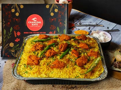 Dum Chicken Tangdi Biryani (Serves 4)