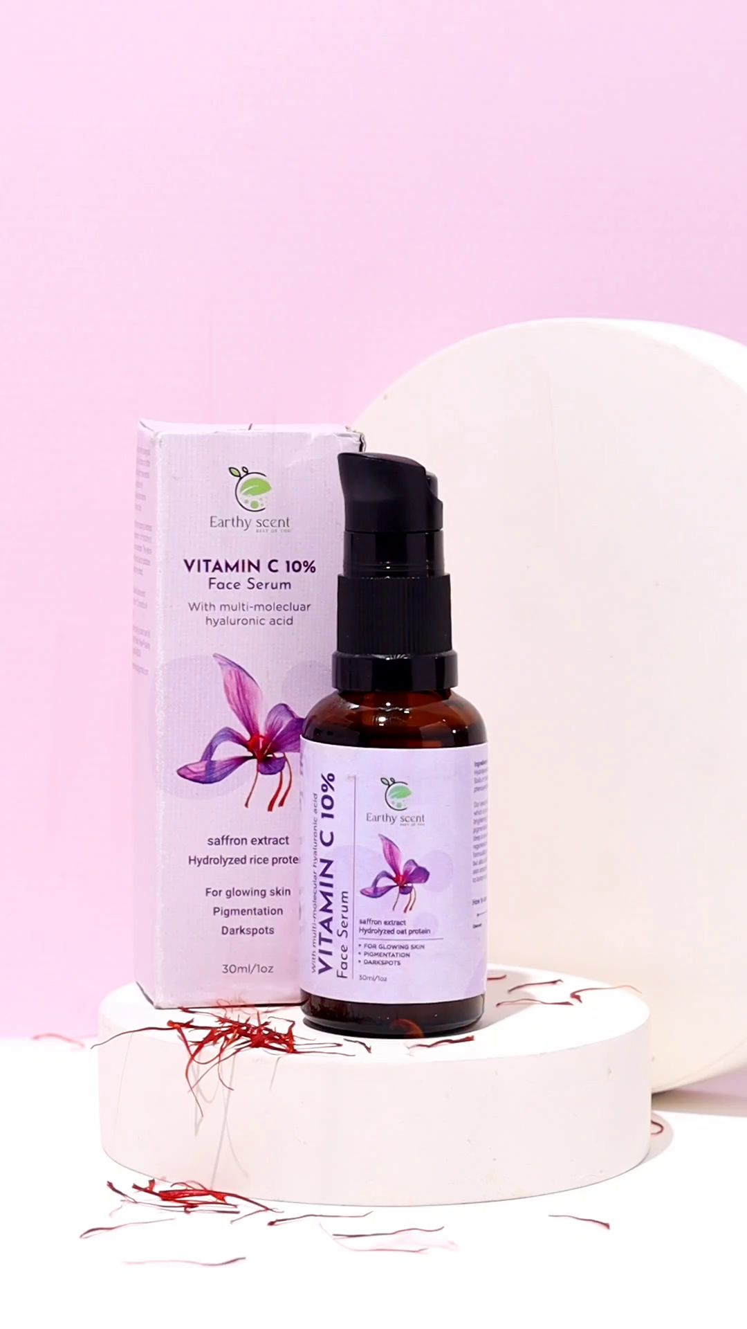 Vitamin C 10% face serum with saffron extract-30 ml