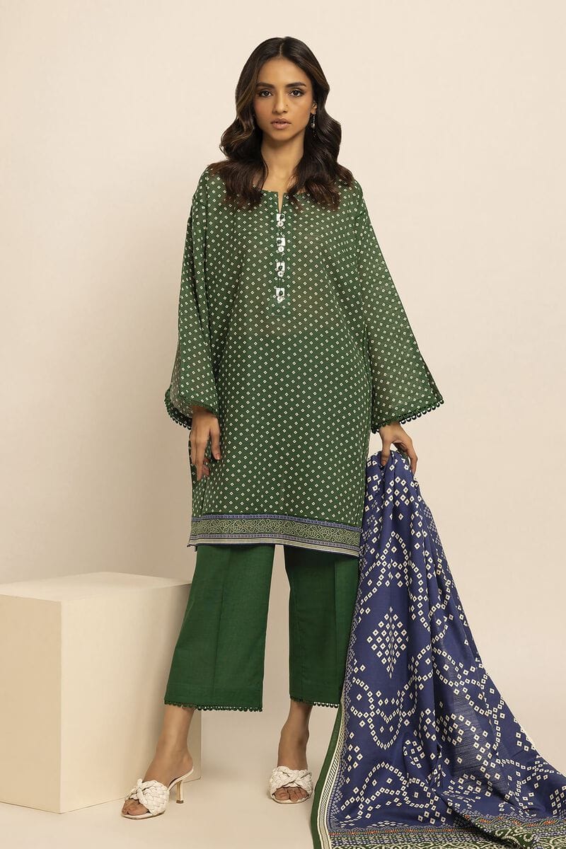 Khaadi The Print Story 23 - Fabrics 3 Piece Suit ALK231109