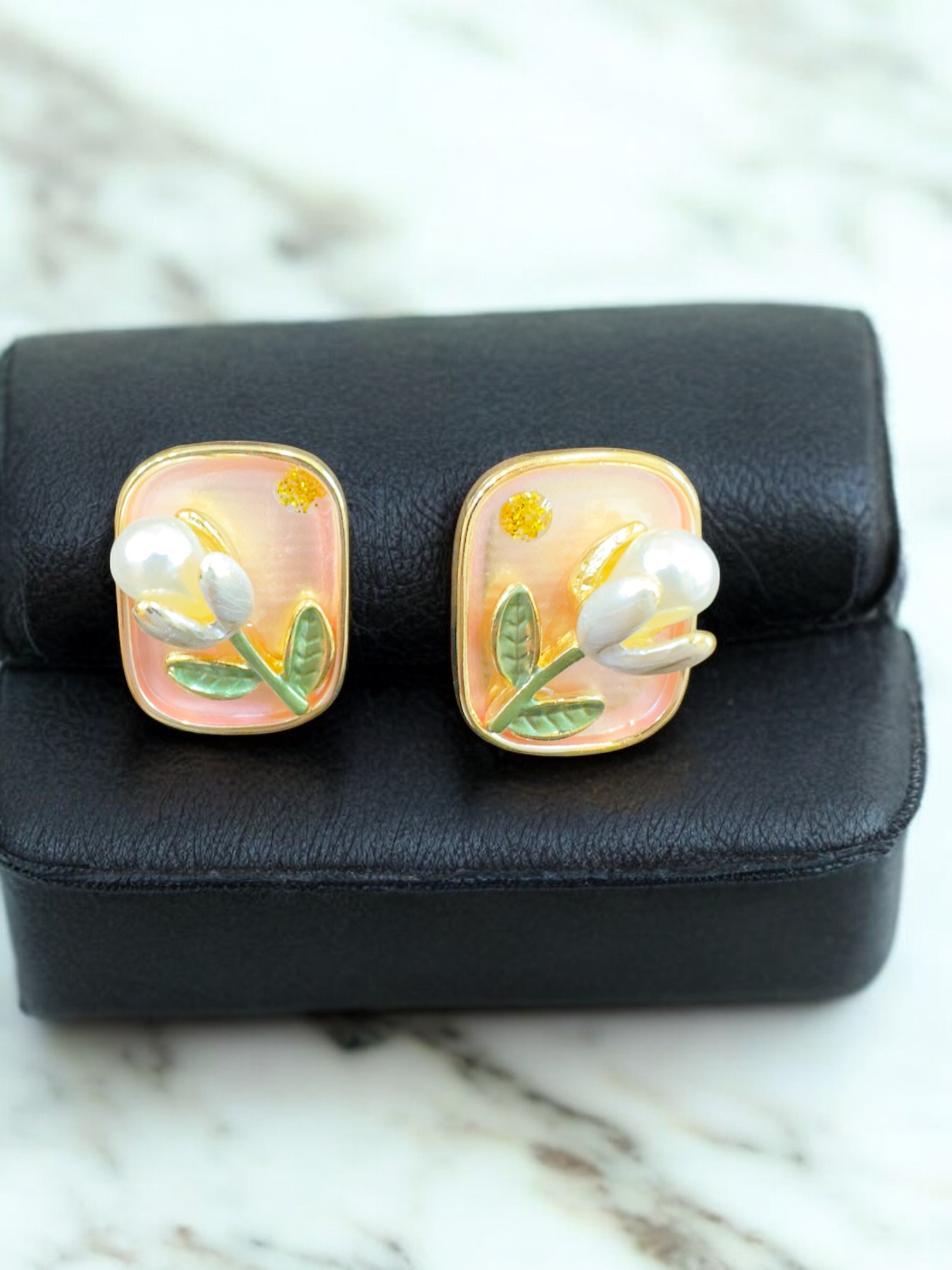 Blooming Studs - Floral Fusion By Amit Chauhan And Sons